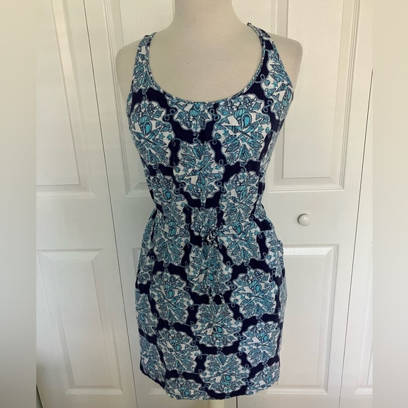 Lilly Pulitzer Hey Sailor Kori Nautical Blue Mini Dress Small - Picture 2 of 6